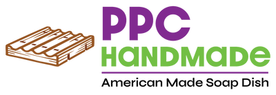 PPC Handmade logo, soap dishes made in Michigan, USA