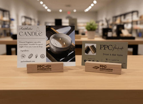 Card holder – Display the Candle Ingredients in this Card Holder next to your candles - PPC HANDMADE