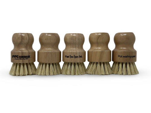 Branded Engraved Sisal Dish Brush - PPC HANDMADE
