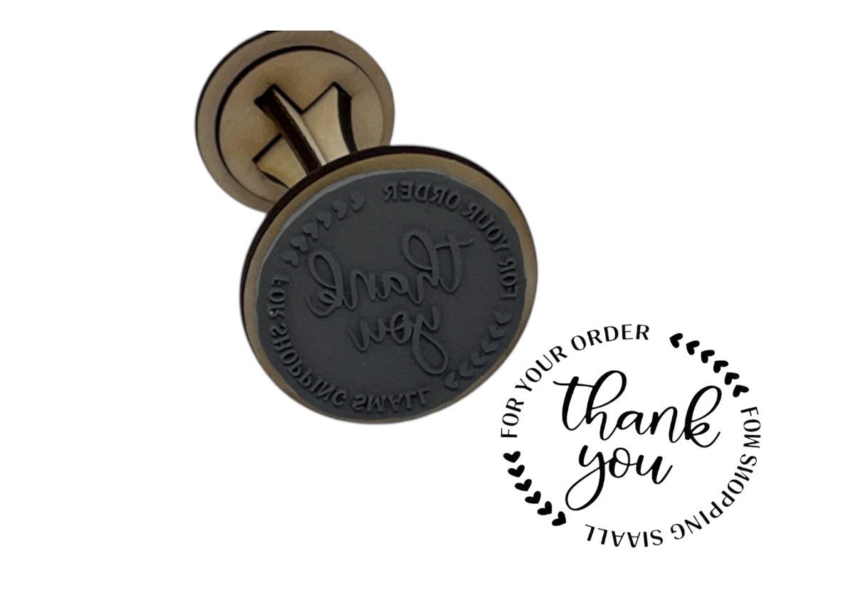 Custom Rubber Stamp Made in USA - PPC HANDMADE - stamp for shipping boxes and packaging slips for small business