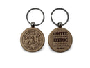 Engraved Wood Key Chain by PPC HANDMADE