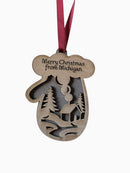 Engraved Mitten Ornament - PPC HANDMADE