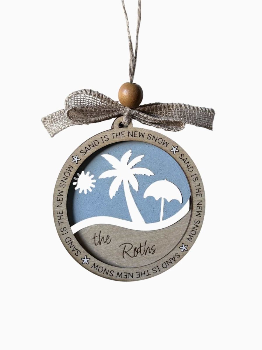 Engraved Ocean Life Ornament - PPC HANDMADE
