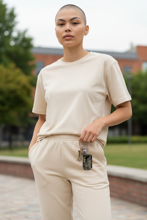 Engraved Photo Dog Tag - PPC HANDMADE - Custom engraved in USA with your photos - engraved key chain