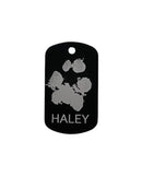 Engraved Photo Dog Tag - PPC HANDMADE - Custom engraved in USA with your photos of your loved pet