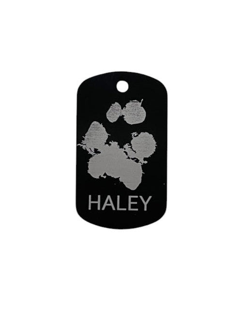 Engraved Photo Dog Tag - PPC HANDMADE - Custom engraved in USA with your photos of your loved pet