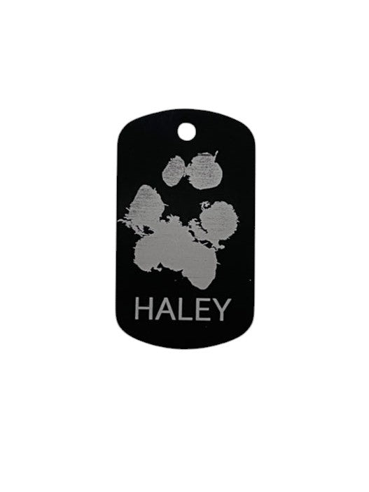 Engraved Photo Dog Tag - PPC HANDMADE - Custom engraved in USA with your photos of your loved pet