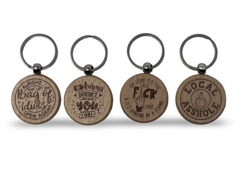 Fun Personalized Engraved Key Chain - PPC HANDMADE