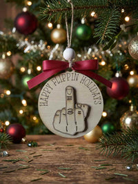 Happy Flippin Holidays Ornament