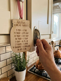 Ornament with Kitchen Cheat Sheet