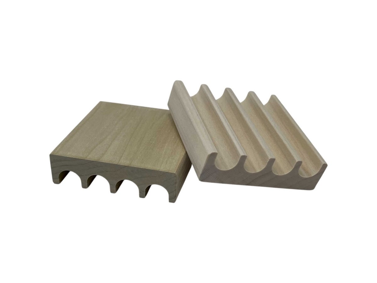 Wholesale Mini Wood Soap Dish made by PPC Handmade in USA, perfect size for those soap ends and travel size soap bars