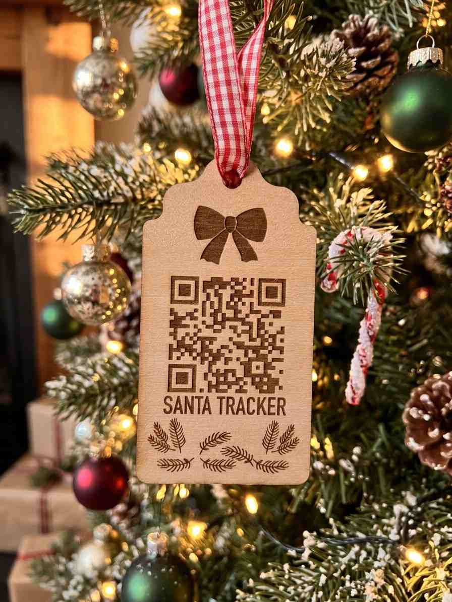 Santa Tracker Ornament - PPC HANDMADE